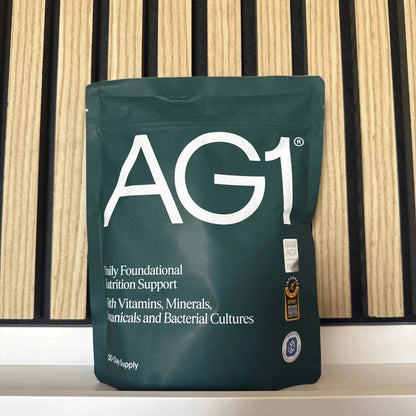 AG1 Daily Foundational Nutrition Supplement – Pack of 2, Vitamins, Minerals, Probiotics & Botanical Ingredients, Greens Superfood Powder, 30-Day Supply Each