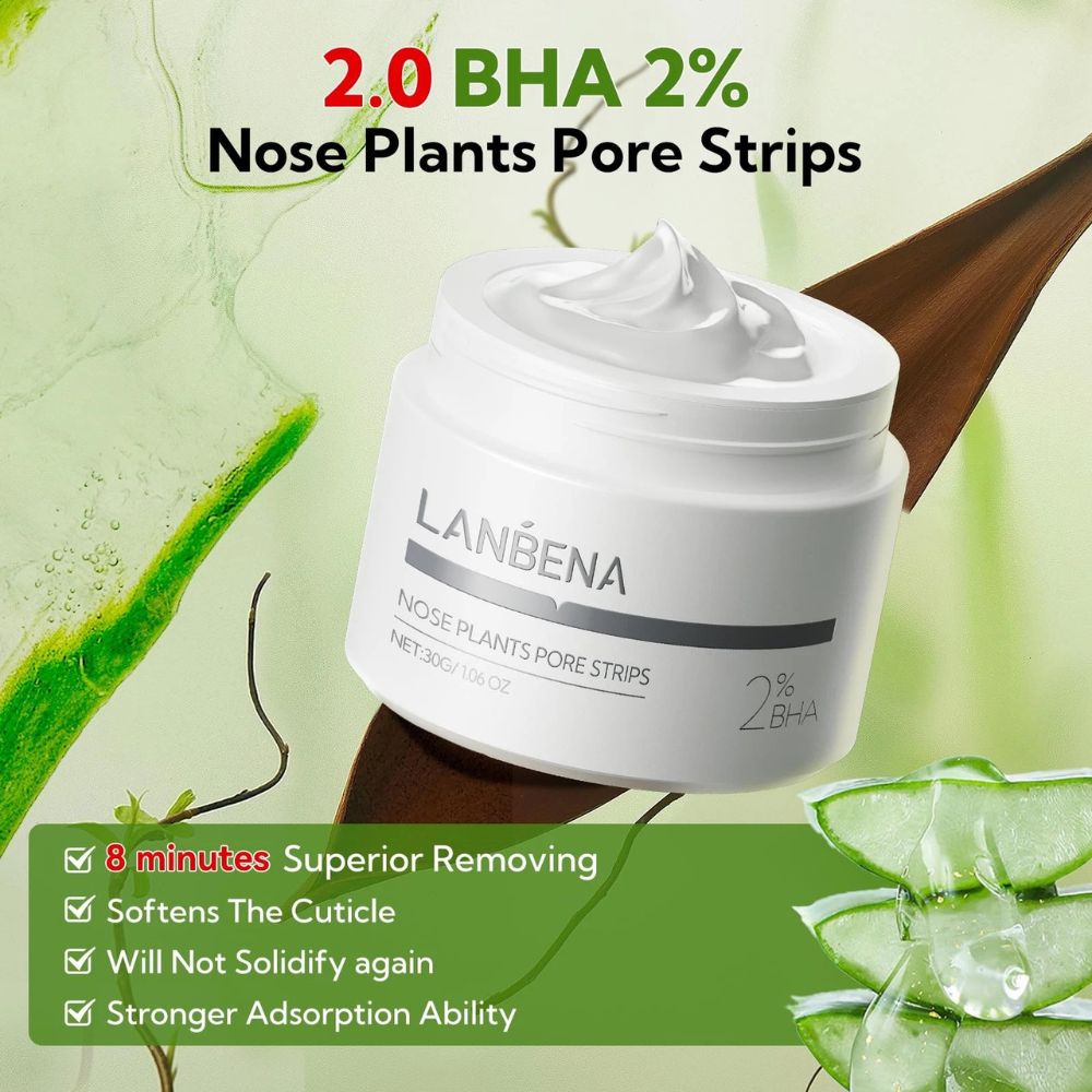 LANBENA Blackhead Remover Mask – Deep Pore Cleansing Peel-Off Facial Mask, 60 Count