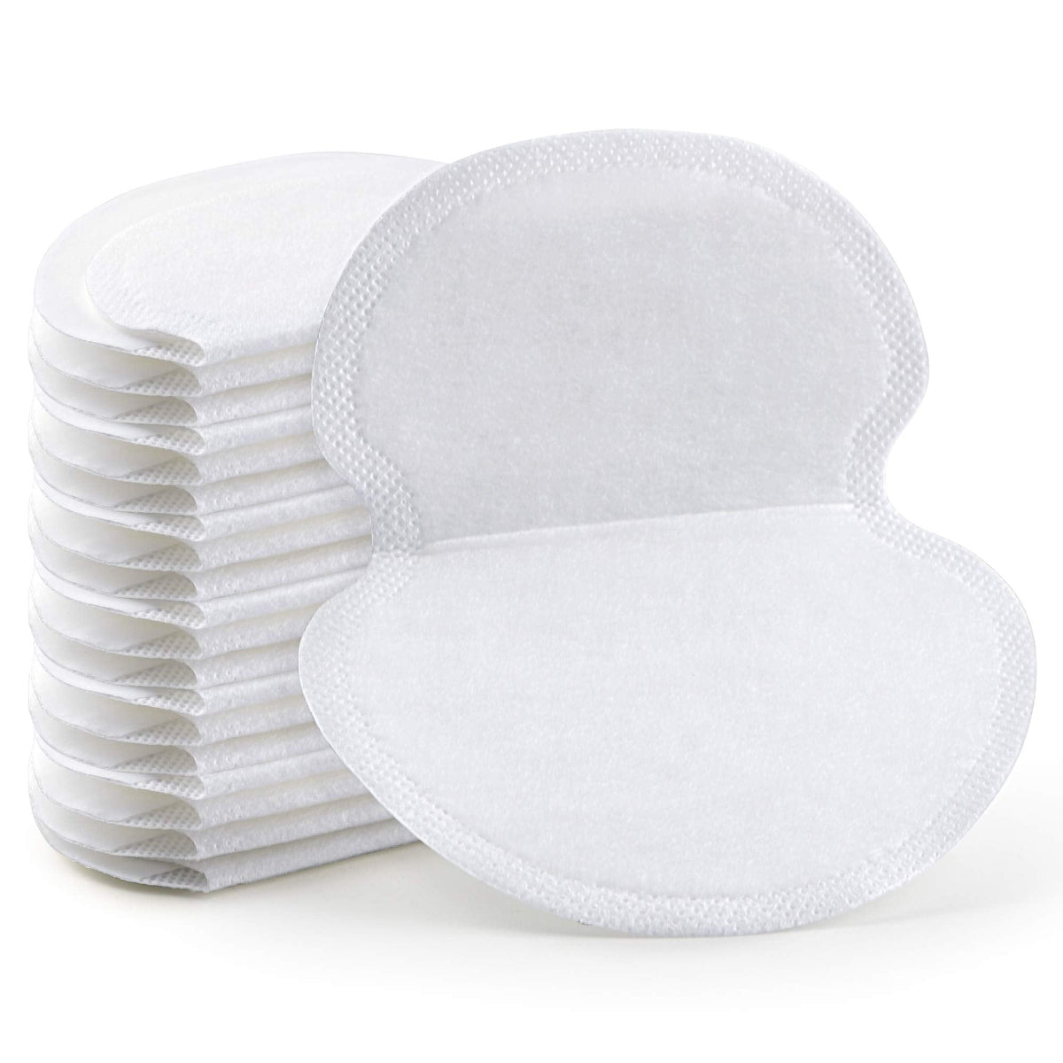 100 Pcs Underarm Sweat Pads for Men & Women – Disposable Armpit Sweat Shields, Extra Adhesive, Non-Visible Dress Guards