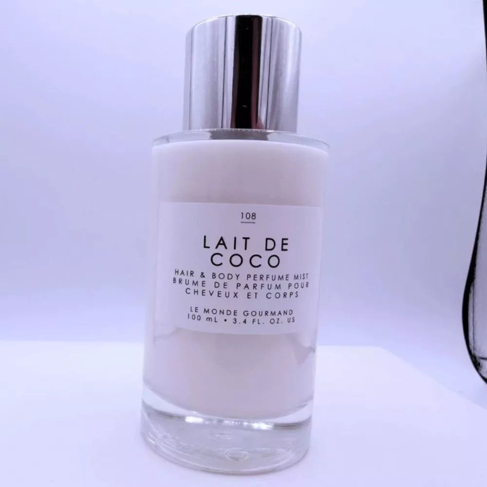 Le Monde Gourmand Lait De Coco Hair & Body Perfume Mist – Coconut Fragrance 3.4 oz