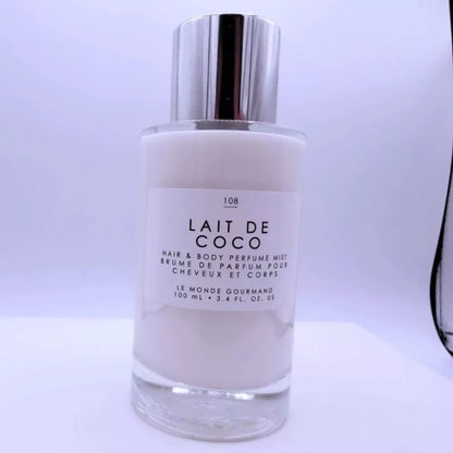 Le Monde Gourmand Lait De Coco Hair & Body Perfume Mist – Coconut Fragrance 3.4 oz