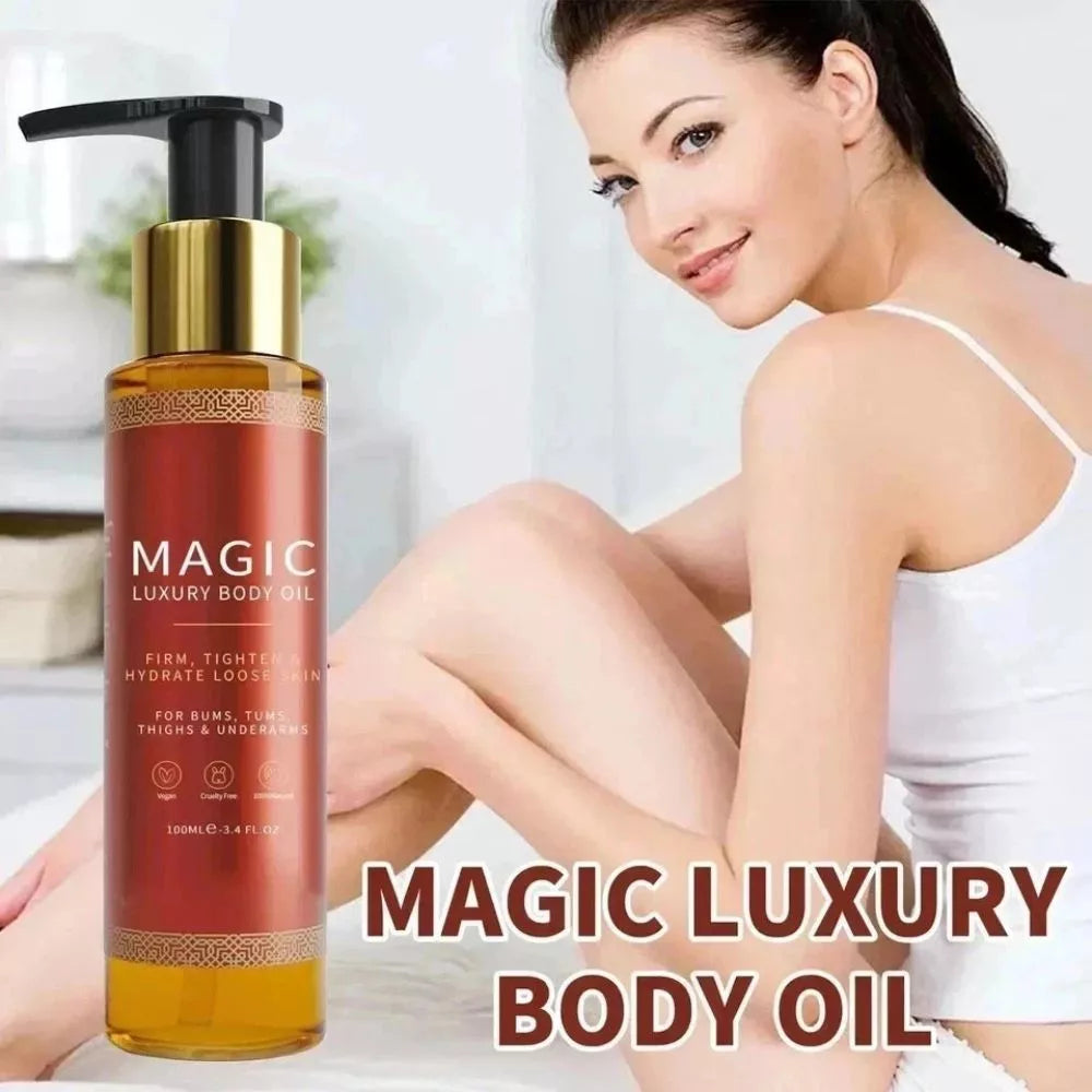 Besque Magic Luxury Body Oil – Firming & Hydrating Body Oil for Smooth-Looking Skin 3.4 oz