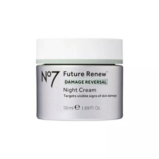 No7 Future Renew Damage Reversal Night Cream – Anti-Aging Face Moisturizer 1.69 oz / 50ml