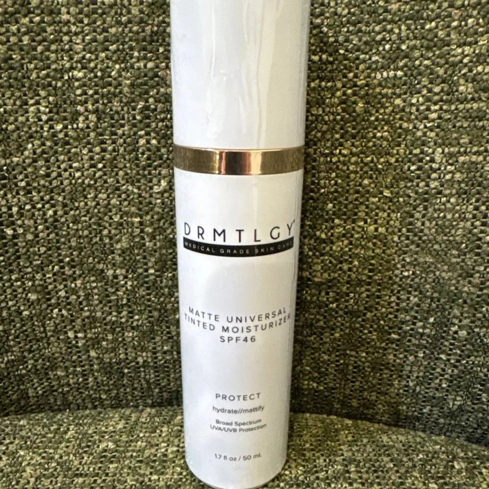 DRMTLGY Universal Tinted Moisturizer SPF 46 – Sheer Face Sunscreen & Hydrating Tint 1.7 oz