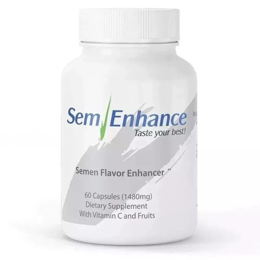 SemEnhance Male Wellness Supplement – Natural Fruity Taste Support Formula, 60 Capsules