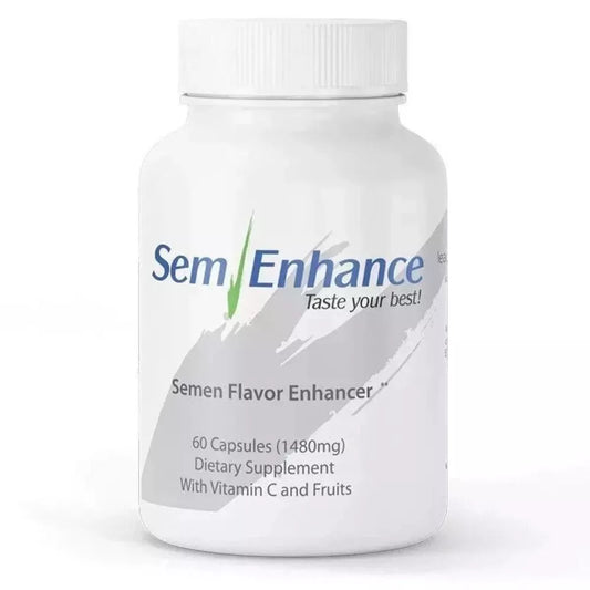 SemEnhance Male Wellness Supplement – Natural Fruity Taste Support Formula, 60 Capsules