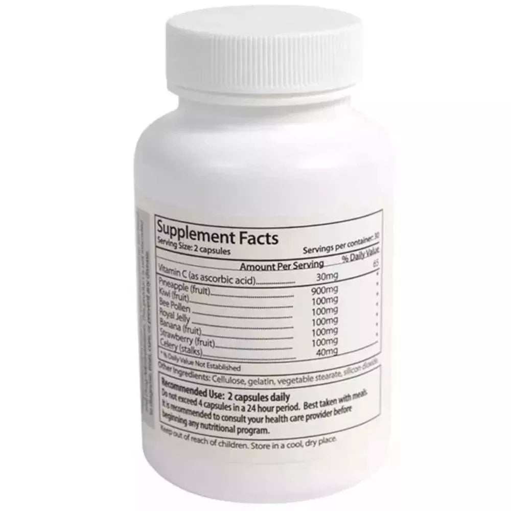 SemEnhance Male Wellness Supplement – Natural Fruity Taste Support Formula, 60 Capsules