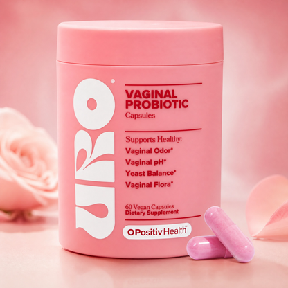 URO Vaginal Probiotics for Women – 5 Billion CFU Lactobacillus & XOS Prebiotics, 60 Vegan Capsules