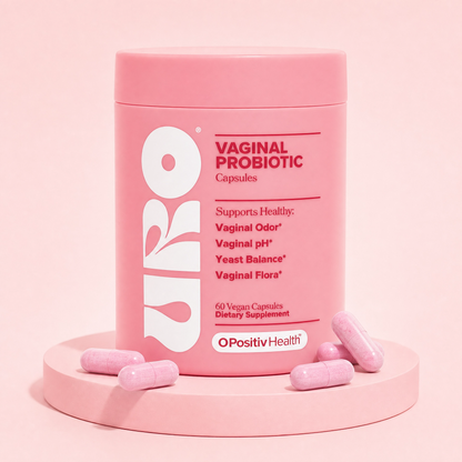 URO Vaginal Probiotics for Women – 5 Billion CFU Lactobacillus & XOS Prebiotics, 60 Vegan Capsules